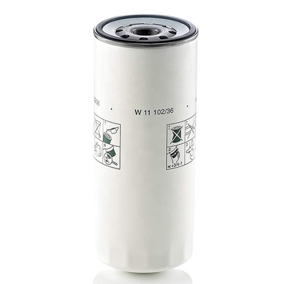 108*262mm W11102/36 트랙터 부품 스핀 오일 오일 필터 P554004