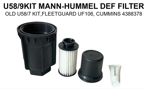 CE 인증 플라스틱 연료 필터 OE U58/9 KIT 4388378 2122909PE 조립 트럭