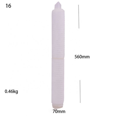 물 정화 하이드 웰 산업 20 40 60 인치 물 플랜트 PP 필터 접힌 플레이트 카트리지