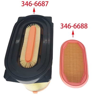 직급 꿀집 공기 필터 요소 346-6687 346-6688 다른 자동차 장착 장치