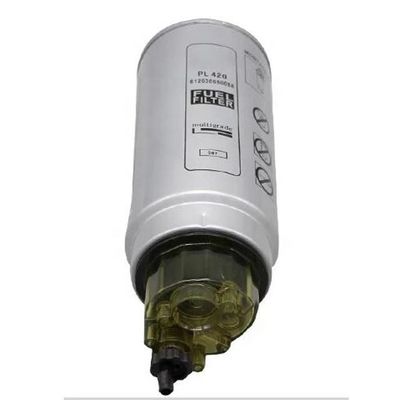 P550778 트랙터 디젤 부품용 연료 물 분리 필터 PL270 PL420 필터 종이 철